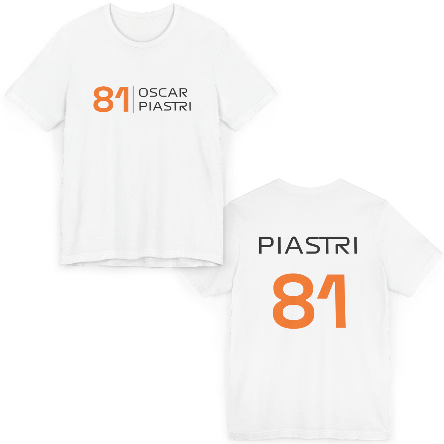 Oscar Piastri McLaren Formula One Racing Team Tshirt