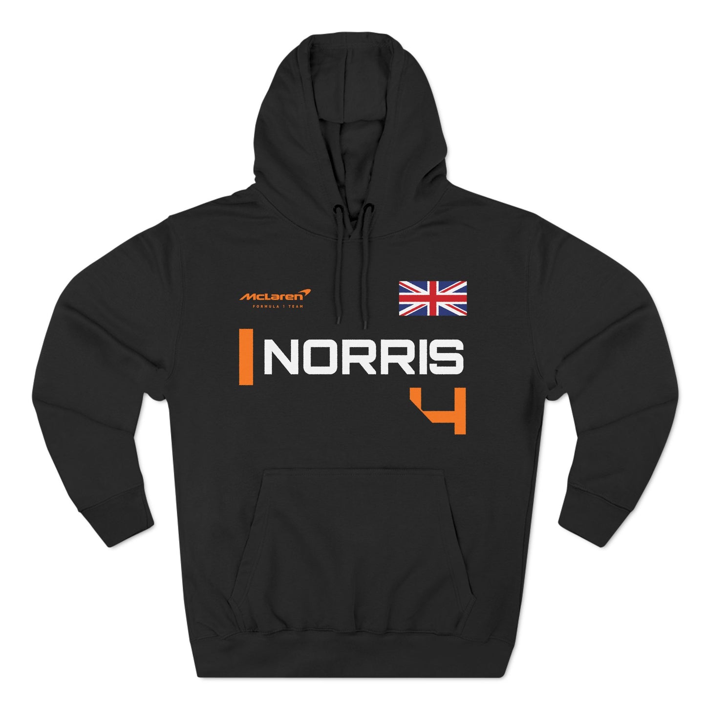 Lando Norris Formula 1 Three-Panel Fleece Hoodie - McLaren Racing Fan Gift, F1 Hoodie