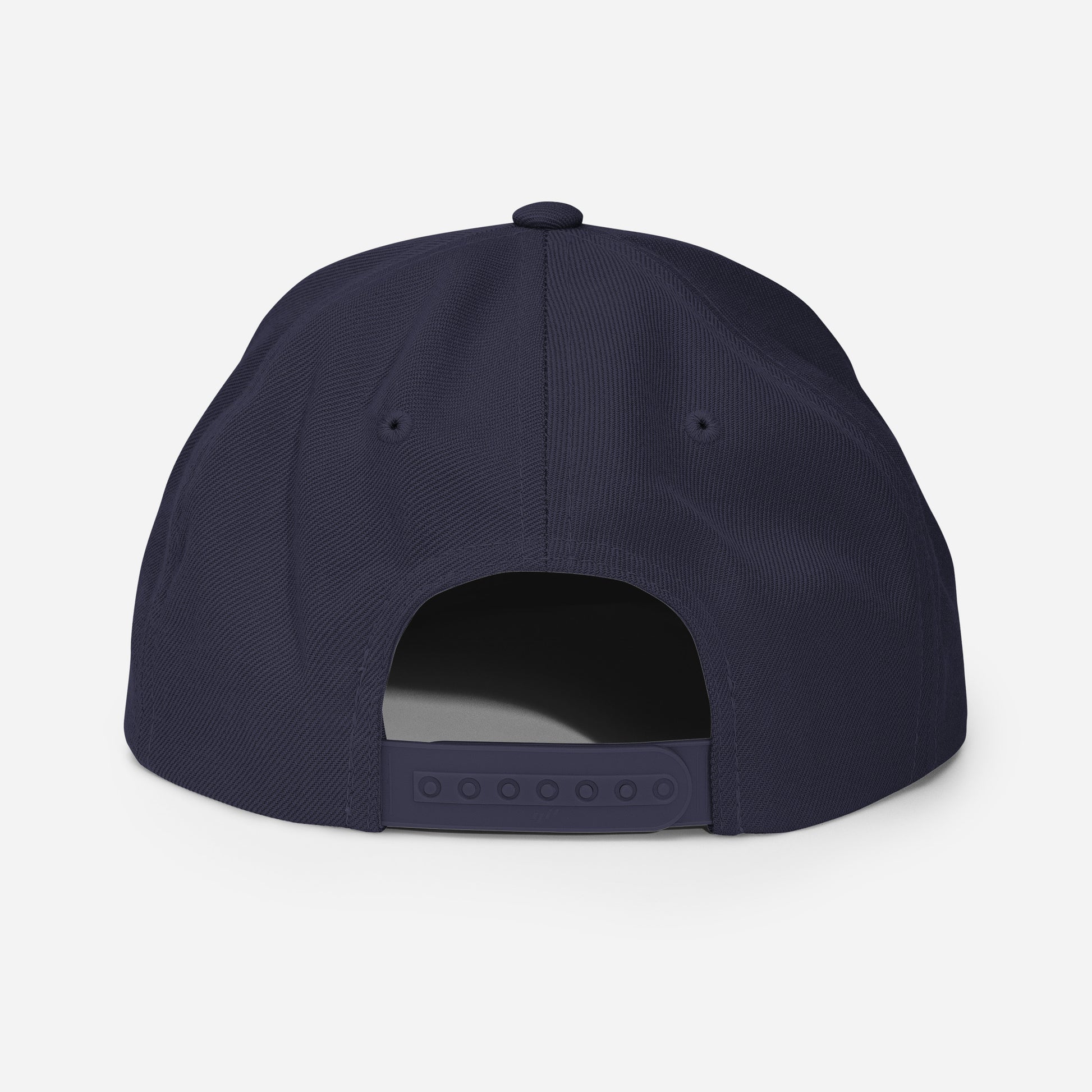 Back of Vintage Tottenham Hotspur FC snapback hat with a retro design featuring the club's name embroidered on the front of a flat bill with an adjustable strap, showcasing official fan gear for Spurs supporters